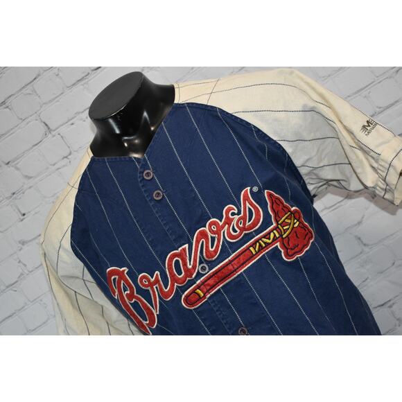 Vintage Atlanta Braves Baseball Jersey #23 Genuine Mirage Early 1990's Size XL - Picture 1 of 13